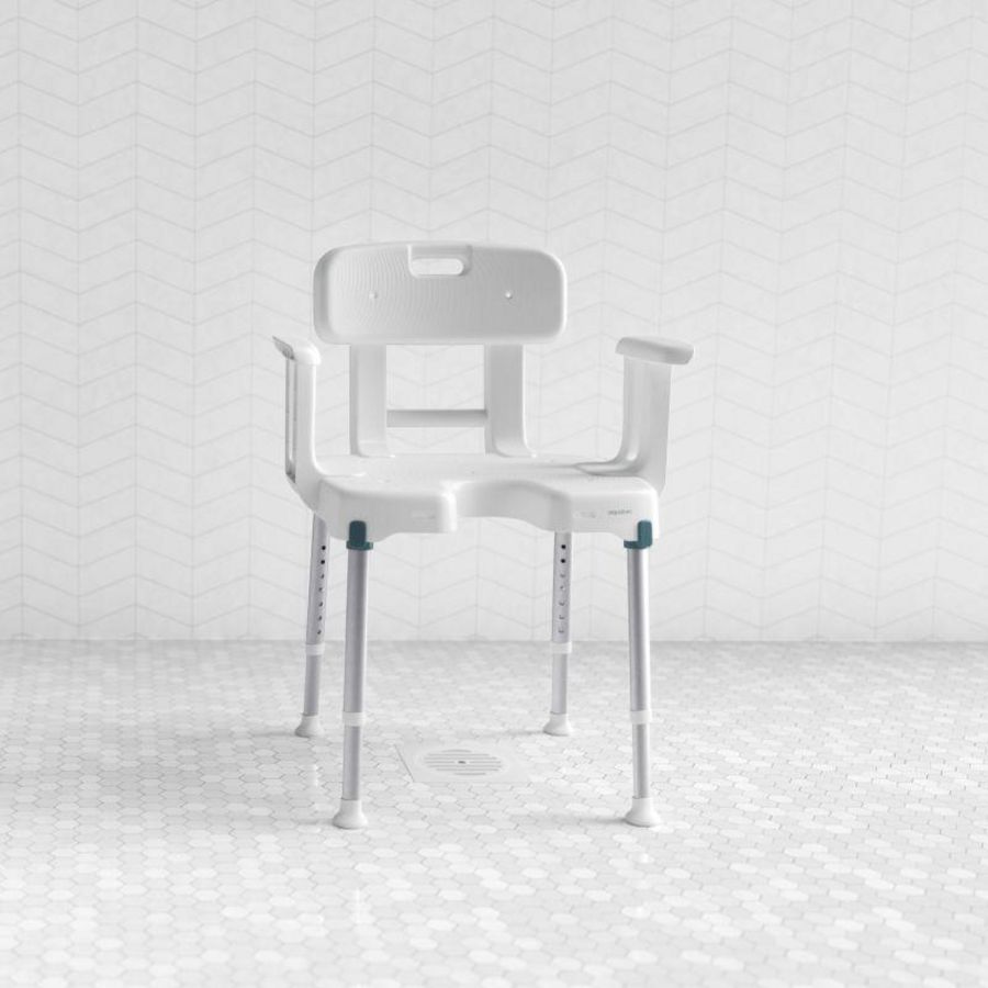 Aquatec Pure Isla Douchestoel met Armsteunen en rugleuning