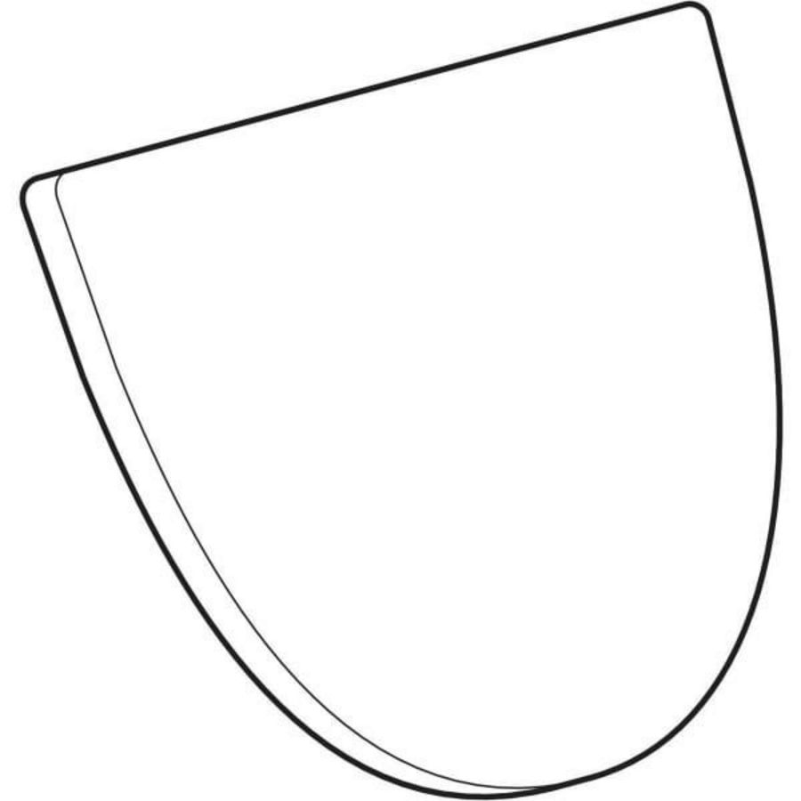 Joly urinoirdeksel chr/wit