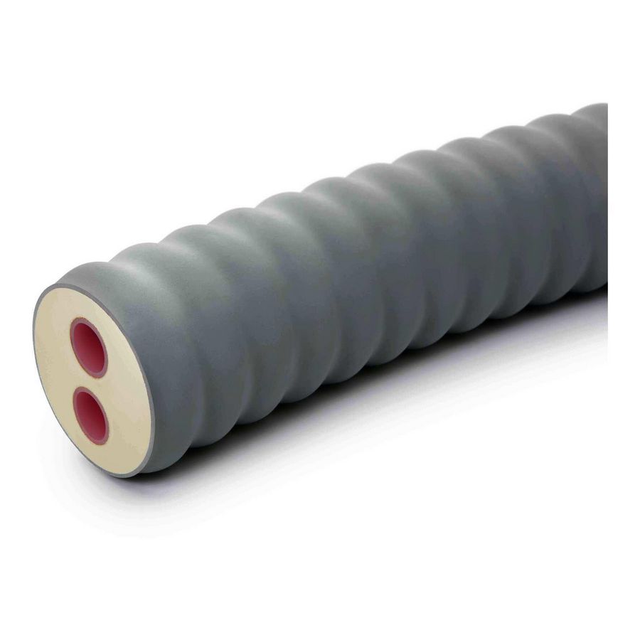 Lengte a 1m. Buis RAUTHERMEX DUO PLUS SDR 11 63+63/202 Plus