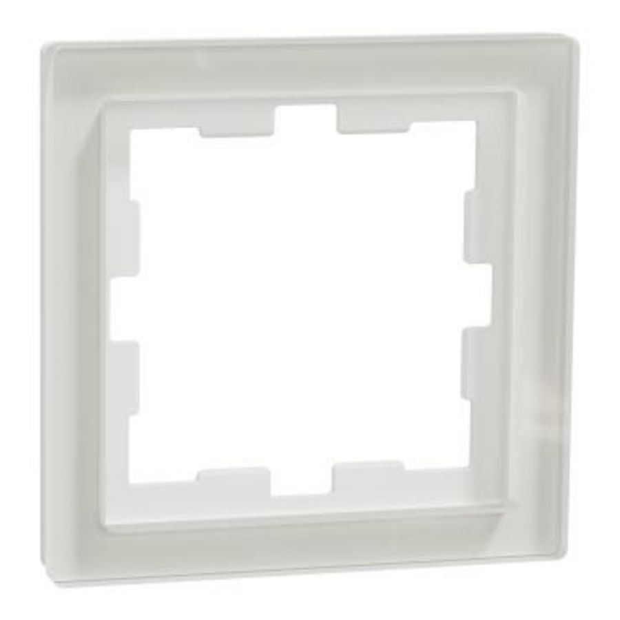 Afdekraam D-Life 1-voudig Glas Wit Systeem D