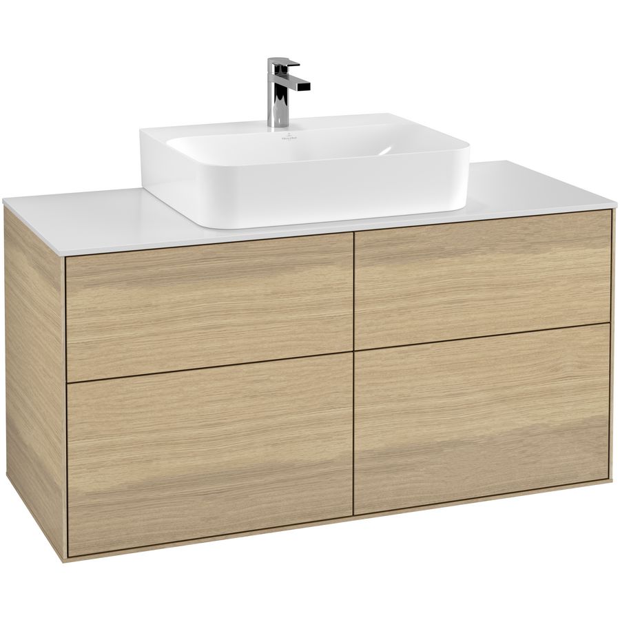 Wastafelonderkast Finion 1200x603x501mm Oak Veneer F13100PC