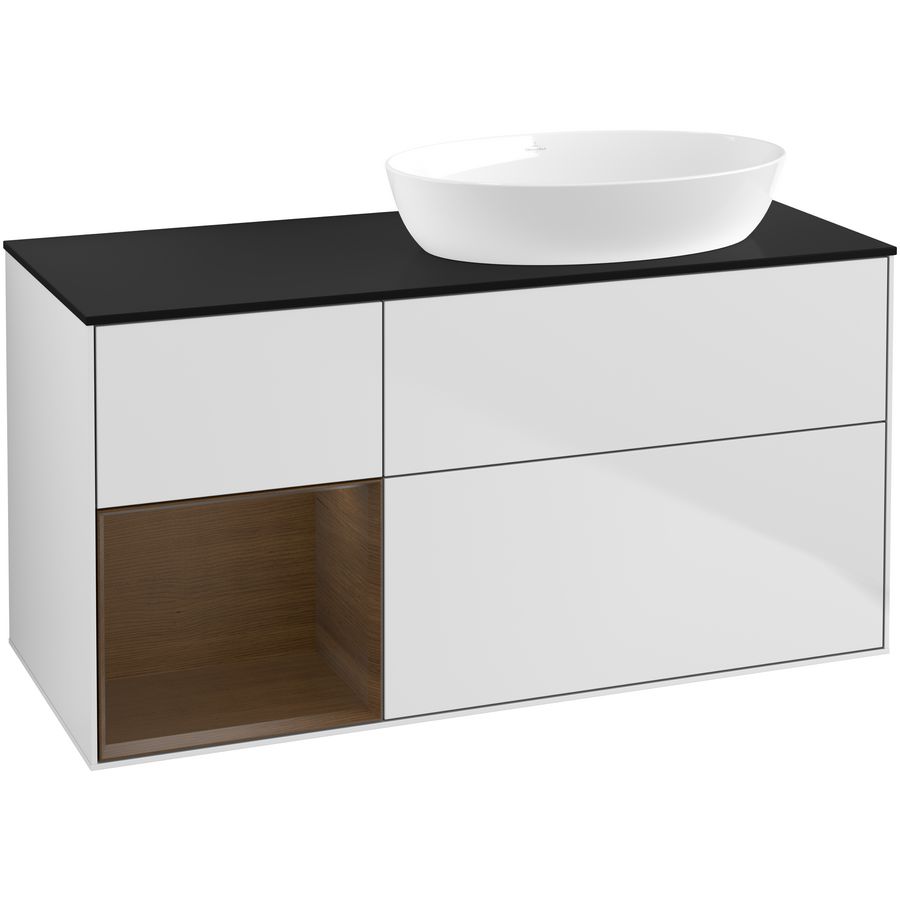 Wastafelonderkast Finion 1200x603x501mm White Matt Lacquer GA42GNMT