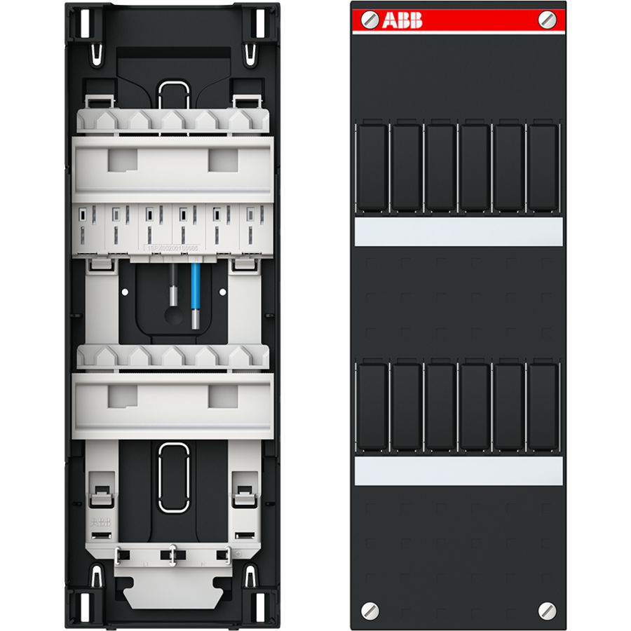 Lege kast 110 x 330 voorzien van 1 fase busboard