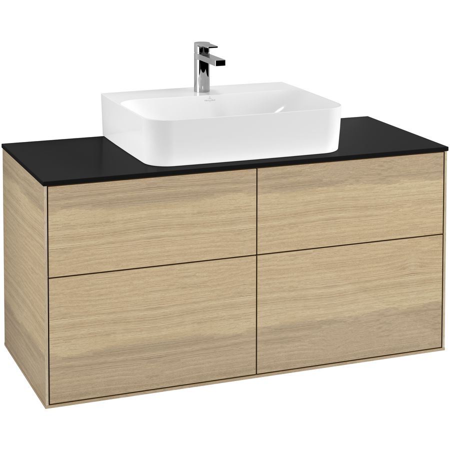 Wastafelonderkast Finion 1200x603x501mm Oak Veneer F13200PC
