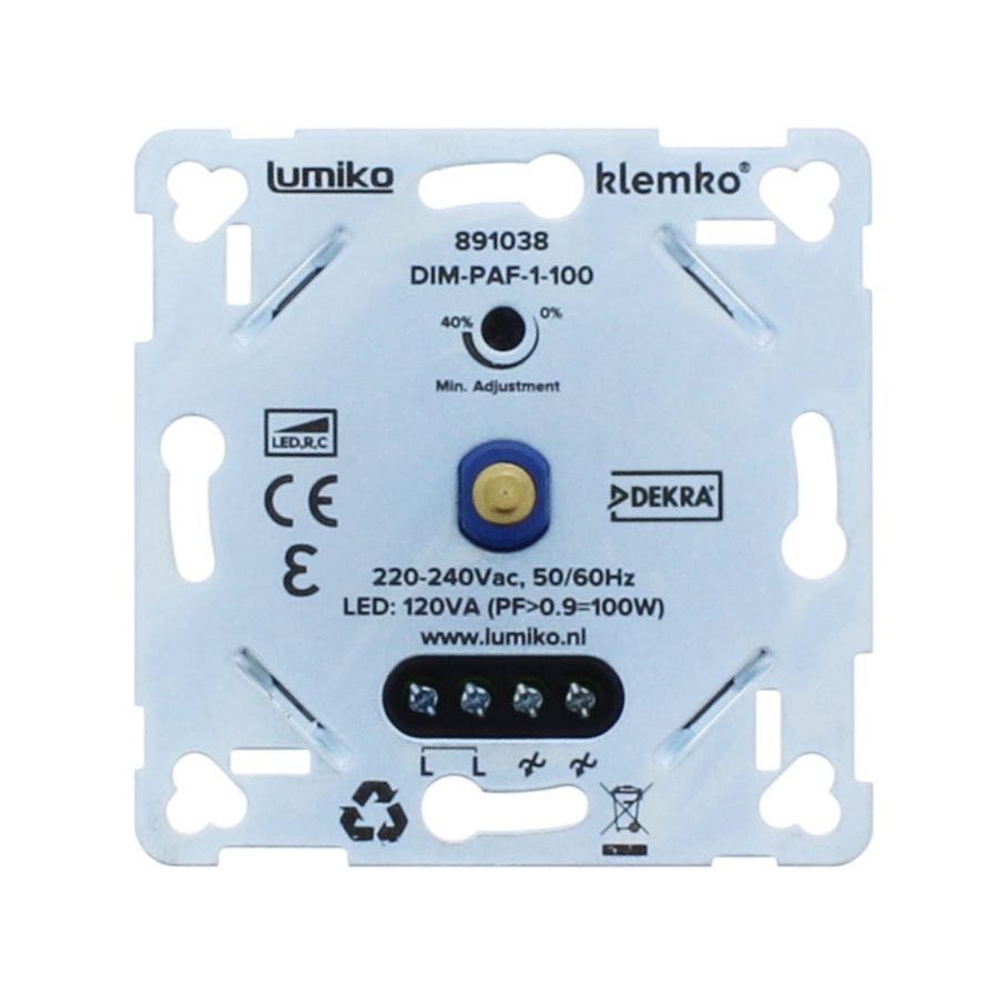 Universele leddimmer faseafsnijding tussen 1-100W Klemko