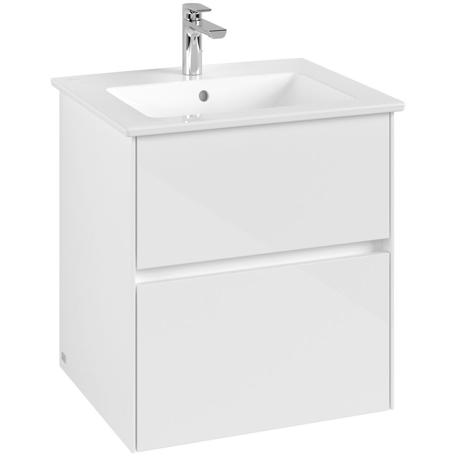 Wastafelonderkast Collaro 561x610x480mm Glossy White C14200DH