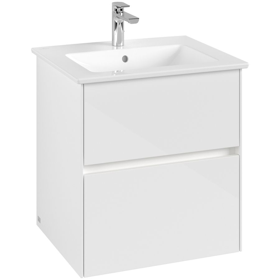 Wastafelonderkast Collaro 561x610x480mm Glossy White C142B0DH