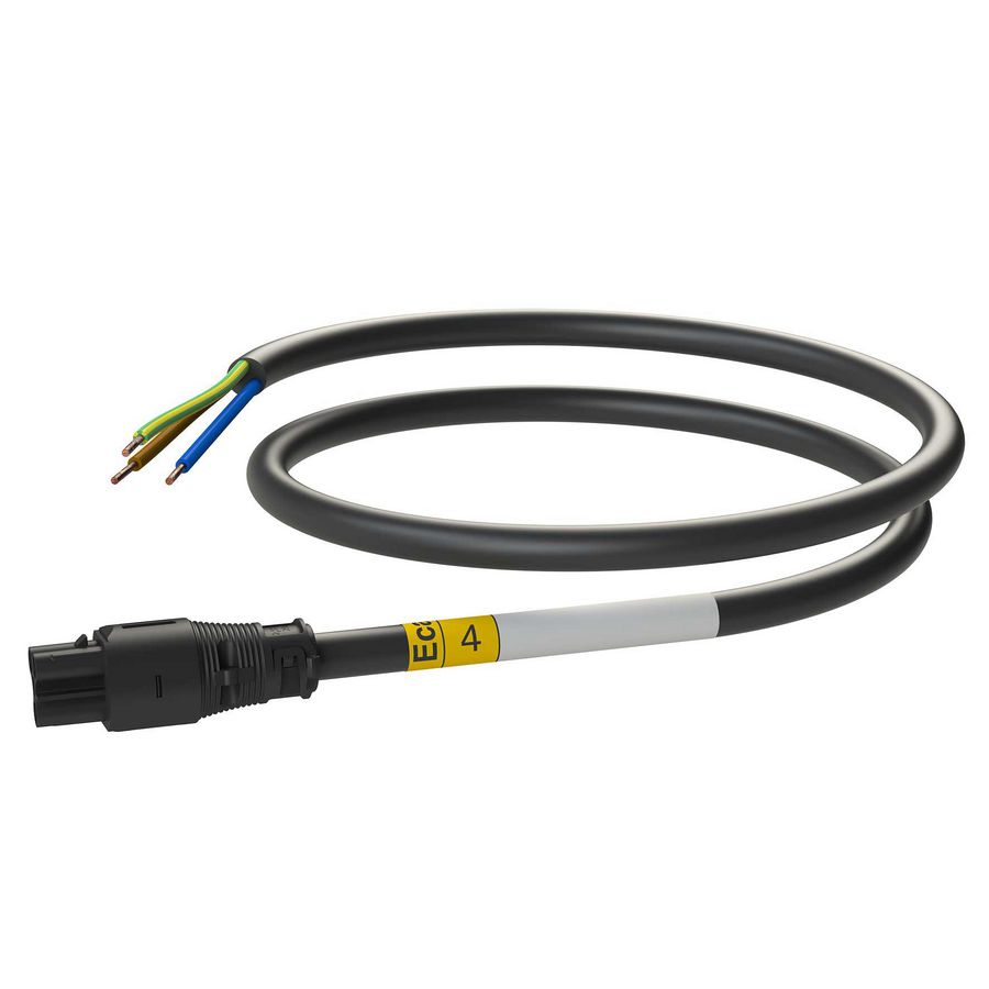 Patchkabel Female-open 4m 3G2,5 zwart Eca VVE=10
