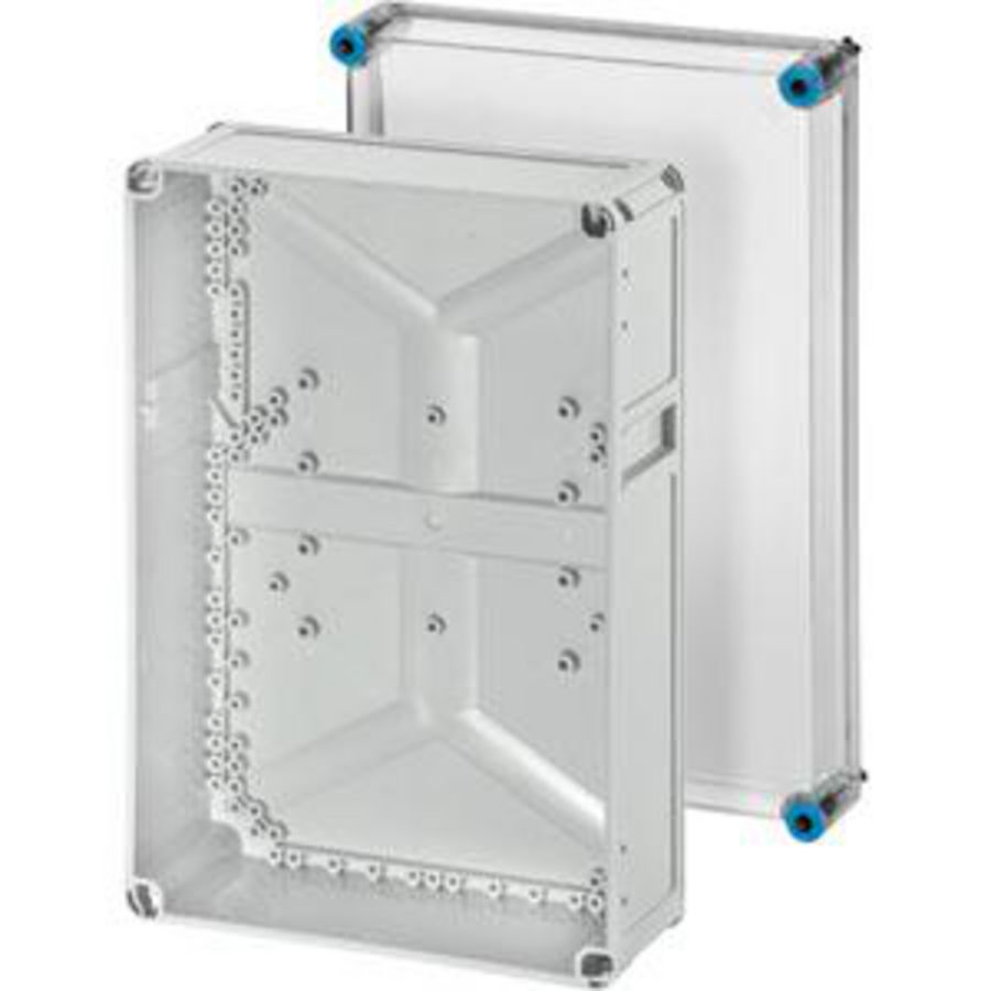 L. beh. IP66 Inbouwmaat 275x425x150 mm Transparant deksel