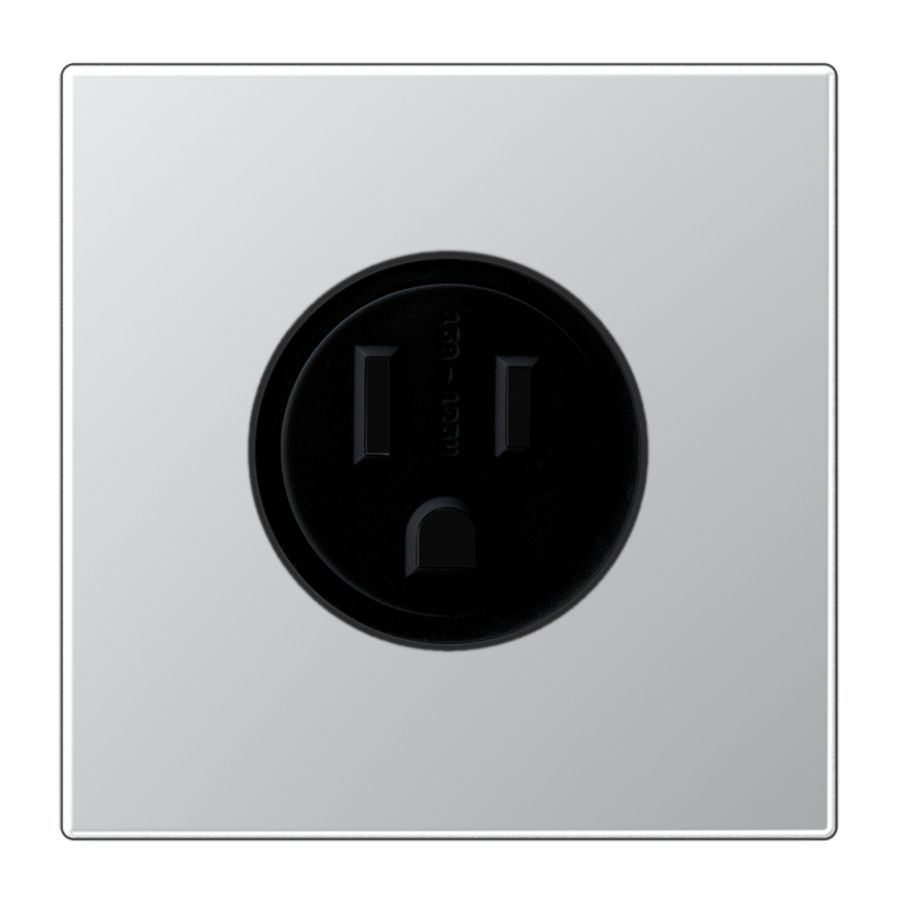Wandcontactdoos US-Nema 15A LS aluminium