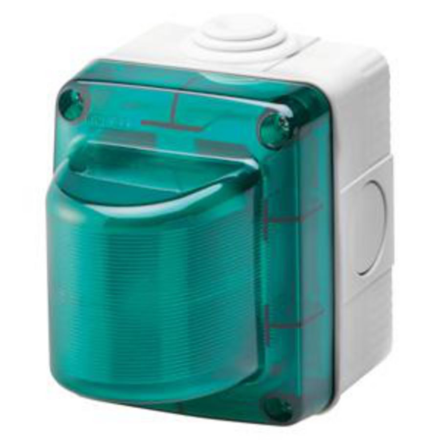 INDICATIELAMPEN-15 W-230 V-GROENE AFSCHERMING-IP55 - VVE=5