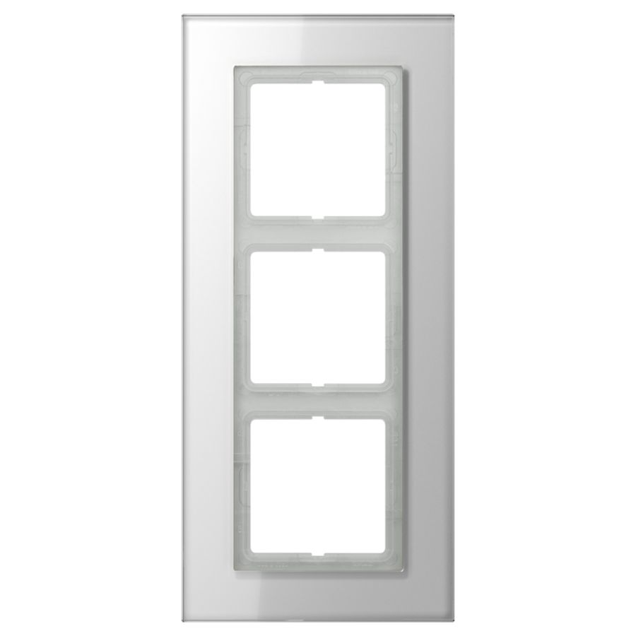 Afdekraam alpin wit glas 3-voudig LS-plus