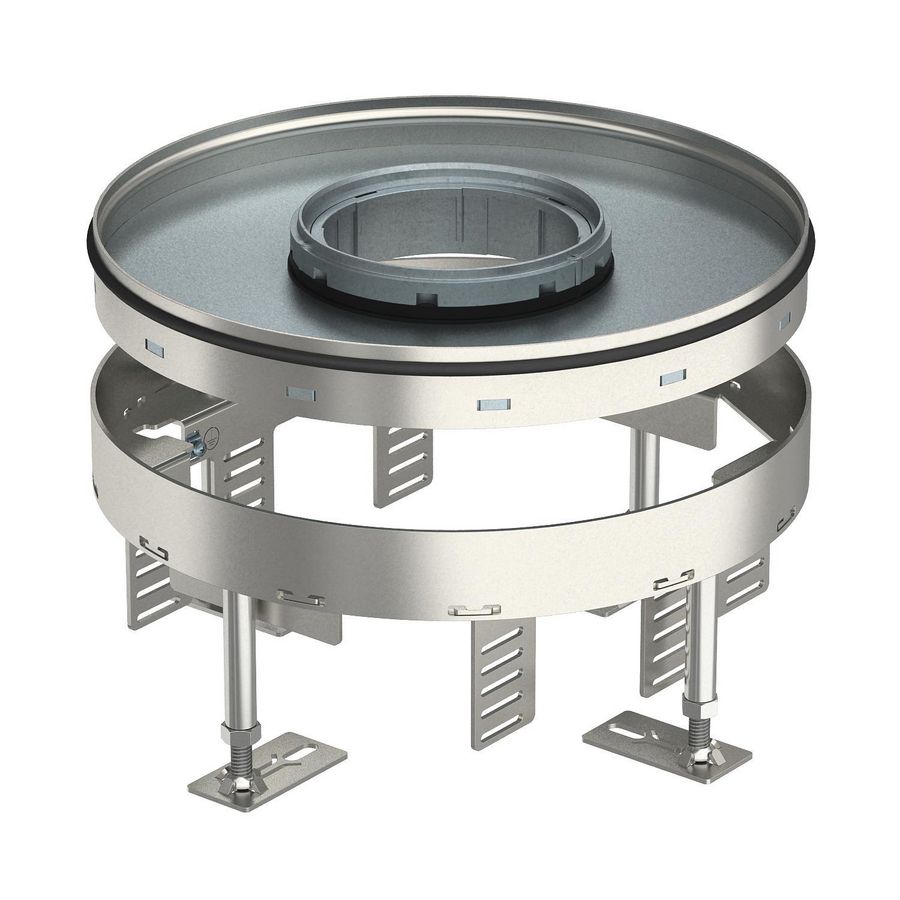Ronde cassette v. tubus Ø275mm rvs A2 1.4301