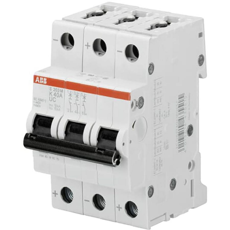 Installatieautomaat hogere spanningen 3-polig 0.2A 400VAC