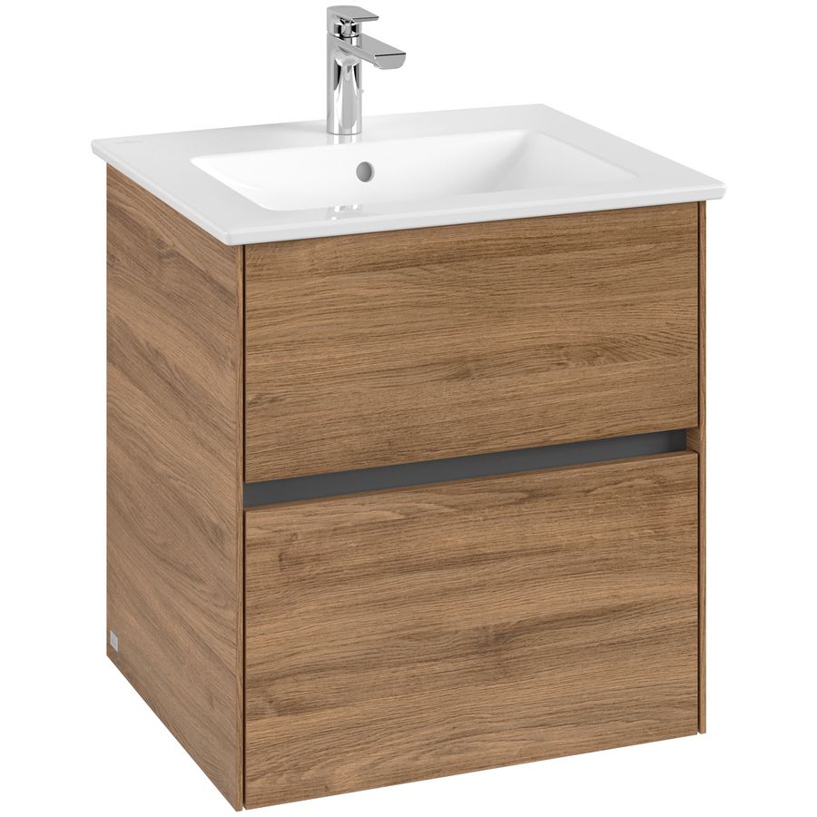 Wastafelonderkast Collaro 561x610x480mm Oak.Kans C14200RH