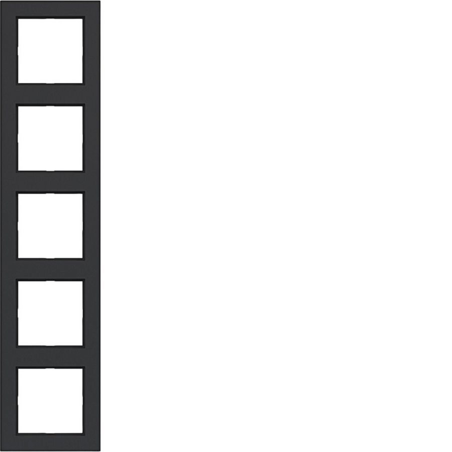 Afdekraam 5-voudig A.1 nachtzwart mat