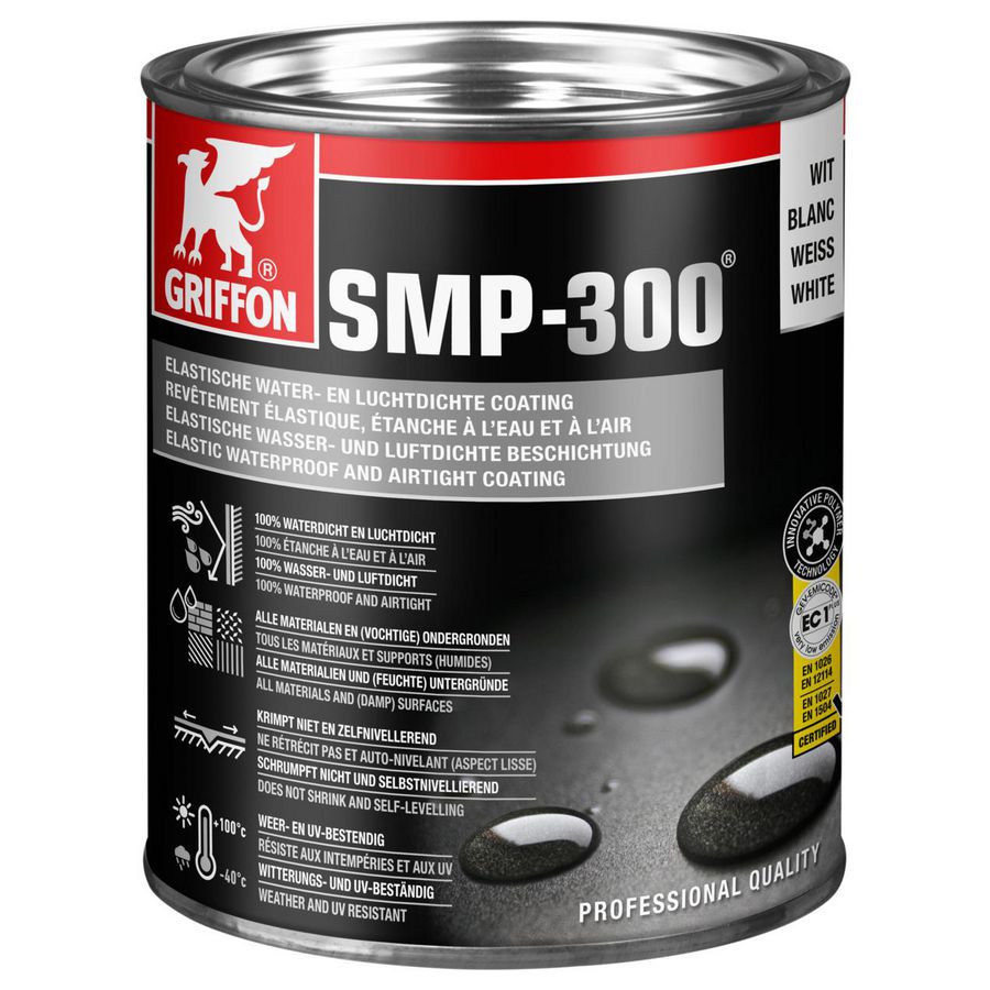 Blik SMP 300 met drukdeksel wit 1kg  VVE=6