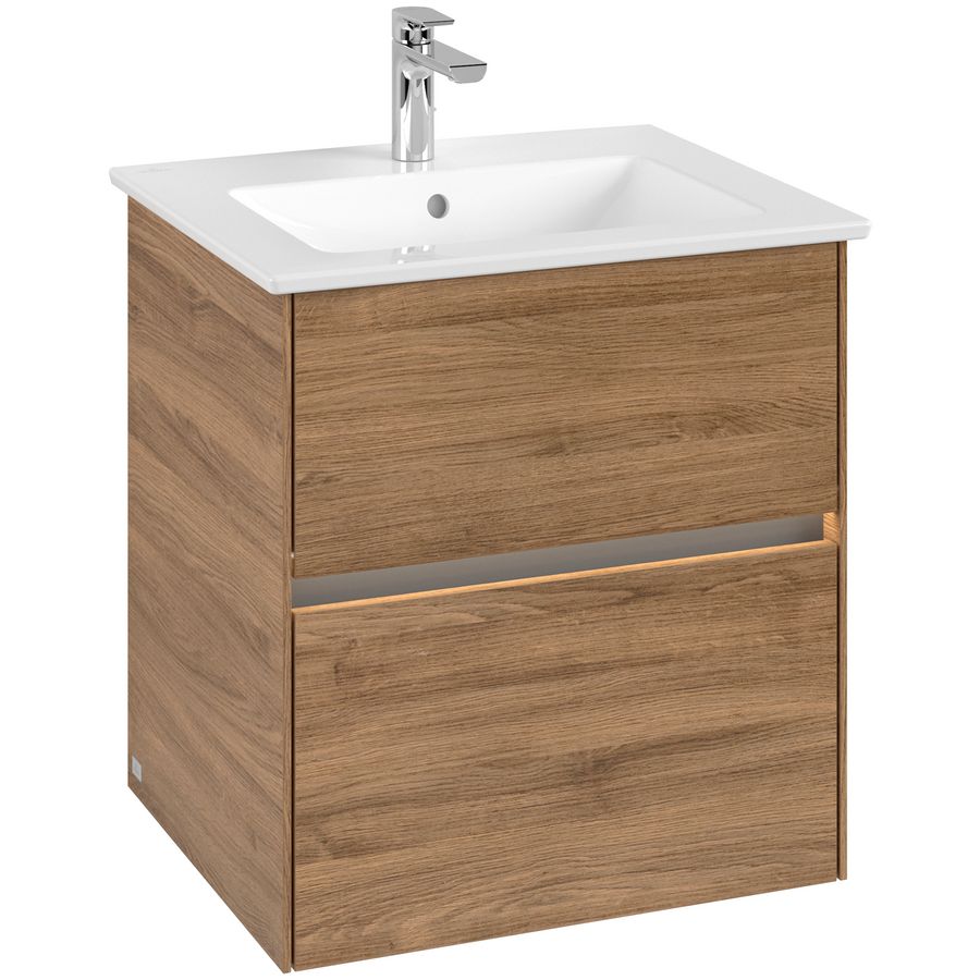 Wastafelonderkast Collaro 561x610x480mm Oak.Kans C142B0RH