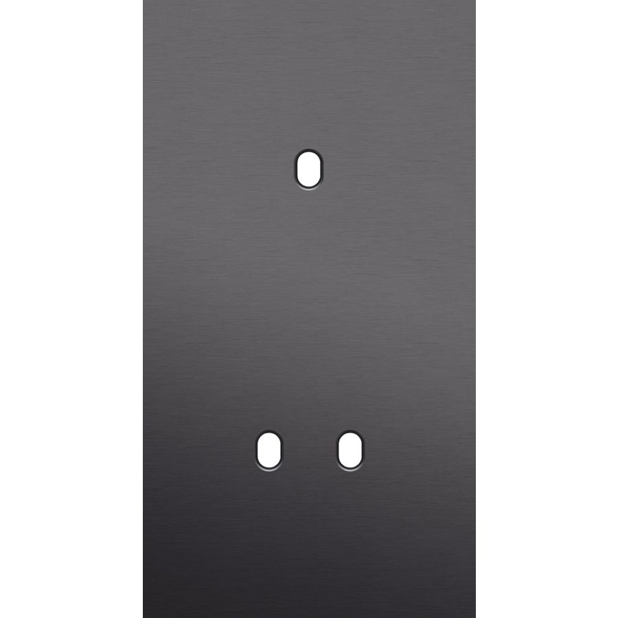 Tweevoudige afdekpl. verticaal 71mm centerafstand een enkelv