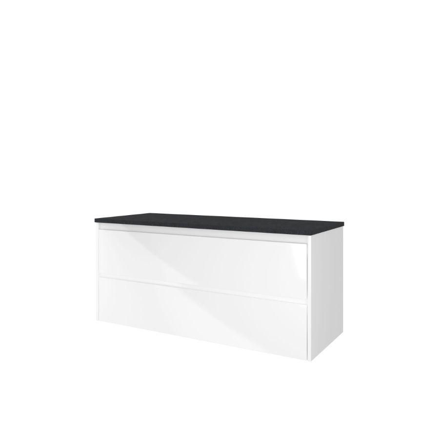 Proline Top afdekplt hardst en OK Sym GL wit/BLuSt 120x46
