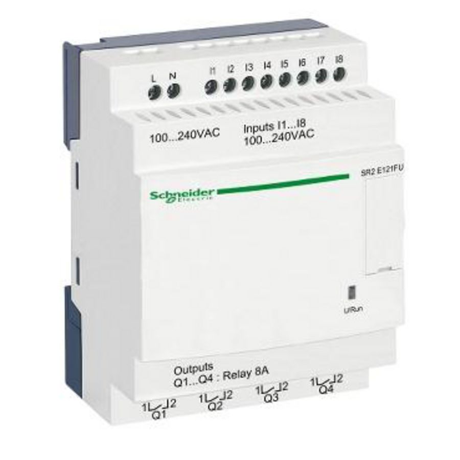 Compacte smart relais 12 I/O 100-240V AC klok Zelio Logic