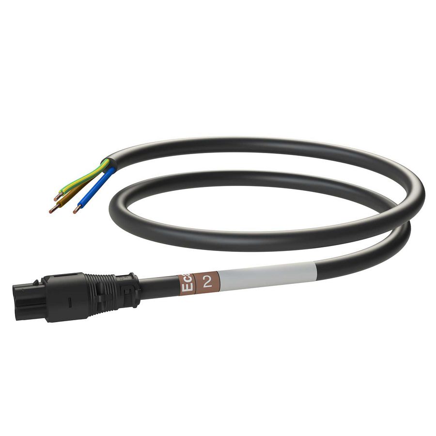 Patchkabel Female-open 2m 3G2,5 zwart Eca VVE=10