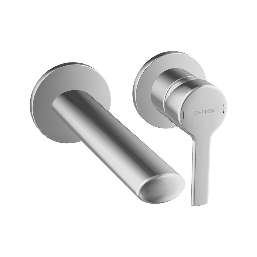 Ronda afbouwdeel 2-gats wandmengkraan chroom