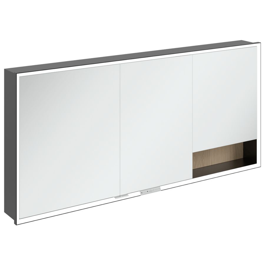 Inbouw-spiegelkast My View+ 1600x750x168mm Nordic Oak