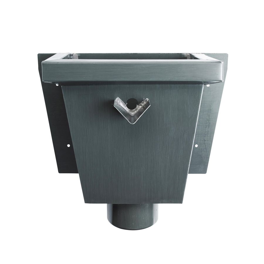 Vergaarbak vierkant model (junior) 80mm graphite-grey