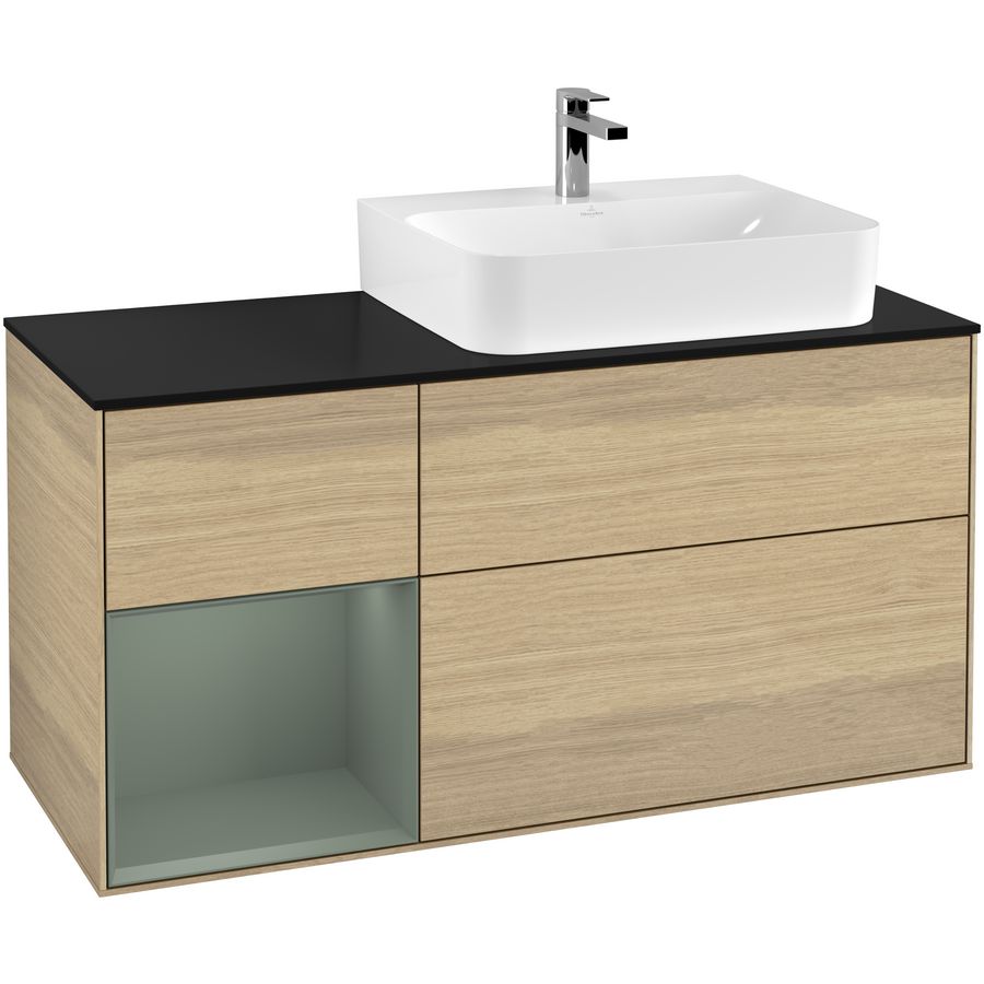 Wastafelonderkast Finion 1200x603x501mm Oak Veneer F142GMPC