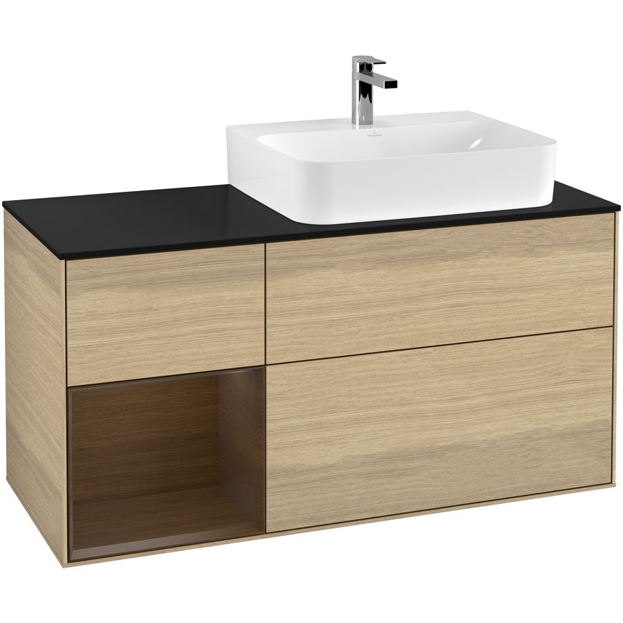 Wastafelonderkast Finion 1200x603x501mm Oak Veneer F142GNPC