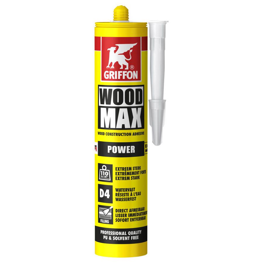 Montagelijm Wood Max Power koker 380g VVE=12