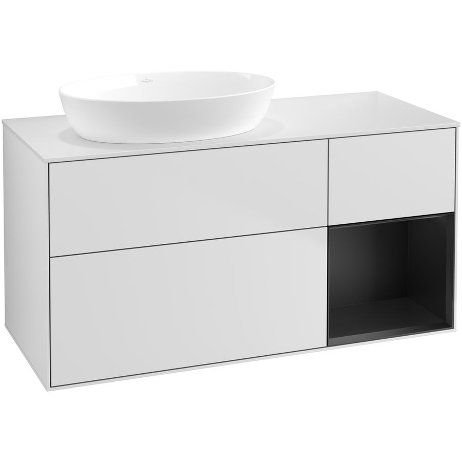 Wastafelonderkast Finion 1200x603x501mm White Matt Lacquer GA51PDMT