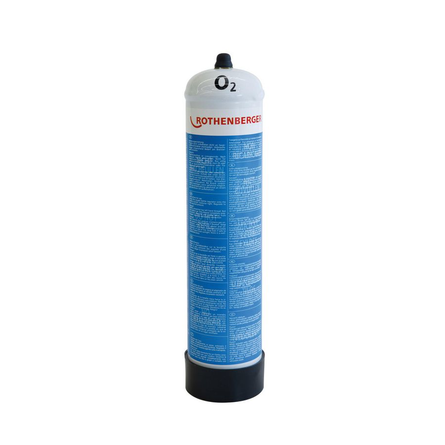 Zuurstalen cilinder wegwerp 950ml 110bar