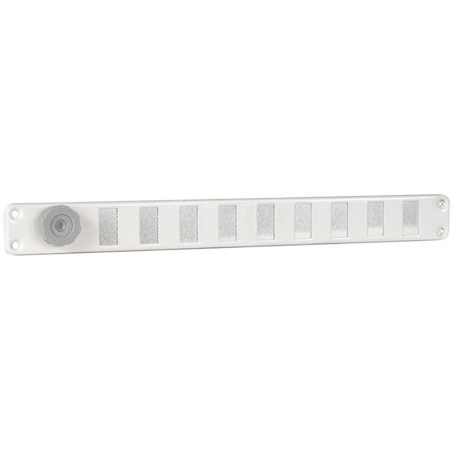 ALU schuifrooster+gaas 300x30mm wit