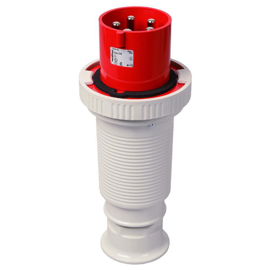 Steker 125A 5-polig 400V 6h 279 CEE