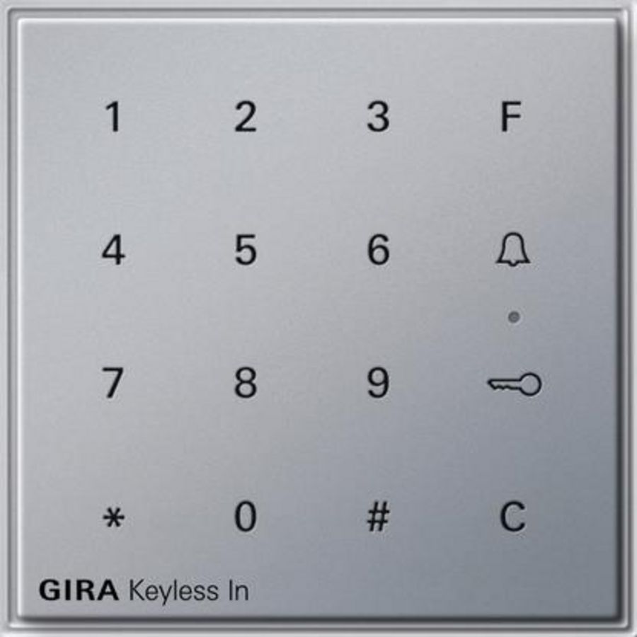 Gira Keyless In codeklavier Gira TX_44 (SW IB) kl.alum.