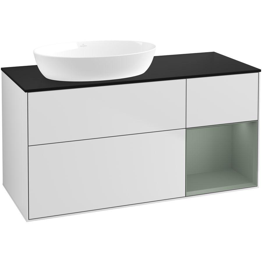 Wastafelonderkast Finion 1200x603x501mm White Matt Lacquer GA52GMMT