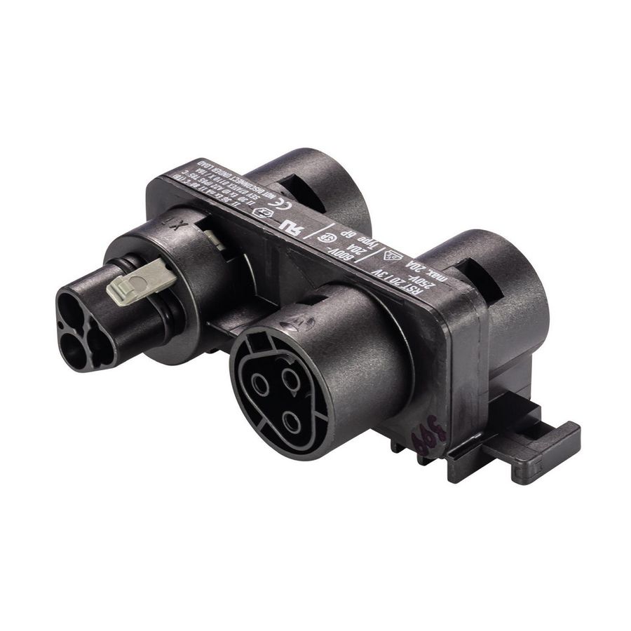 Verdeler RST20I3vx3p1 f v zwart VVE=100