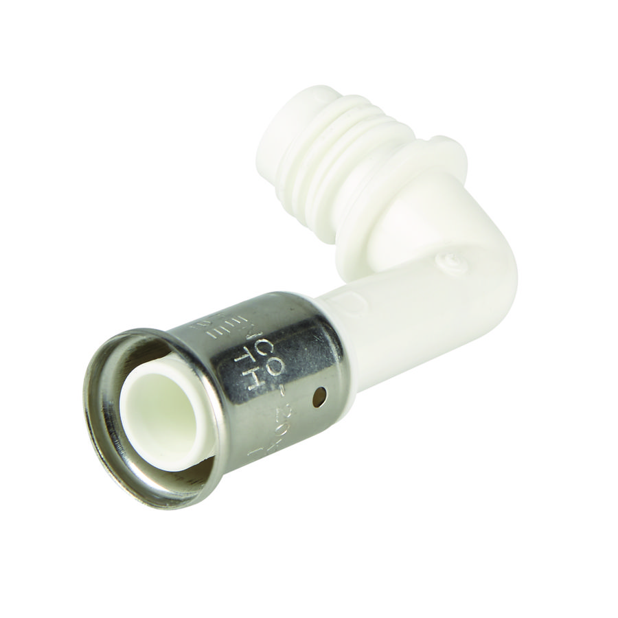 Bocht 90° voor verdeler 20mm - onderaanluiting