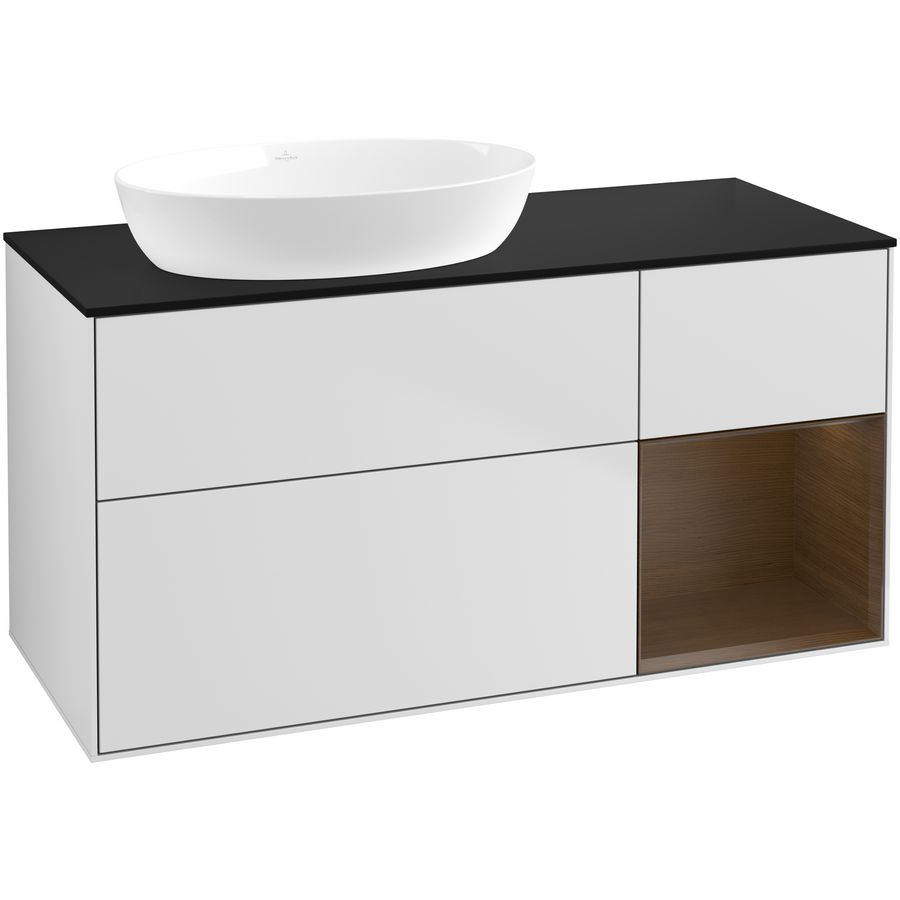 Wastafelonderkast Finion 1200x603x501mm White Matt Lacquer GA52GNMT