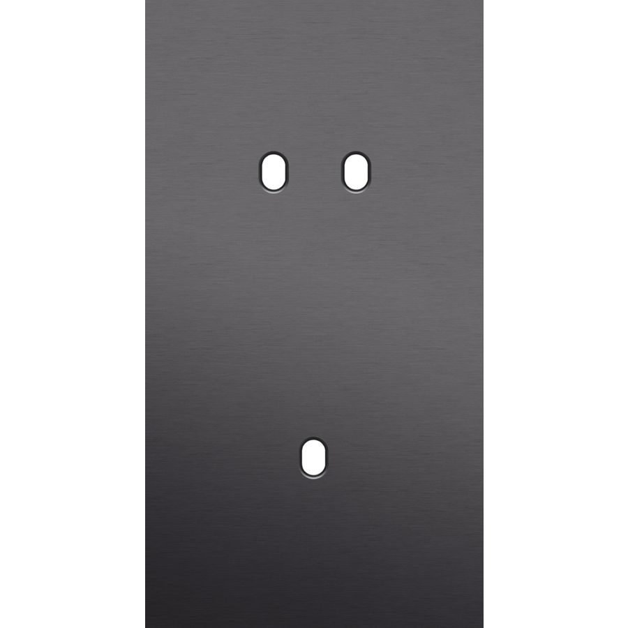 Tweevoudige afdekpl. verticaal 71mm centerafstand een tweevo