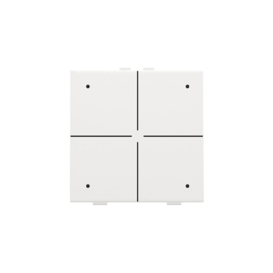 4-voudig drukknop leds/comfortsens. HomeControl white c.