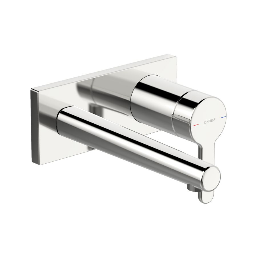 Afbouwdeel 2-gats wastafel wandmengkraan HANSADESIGNOSTYLE
