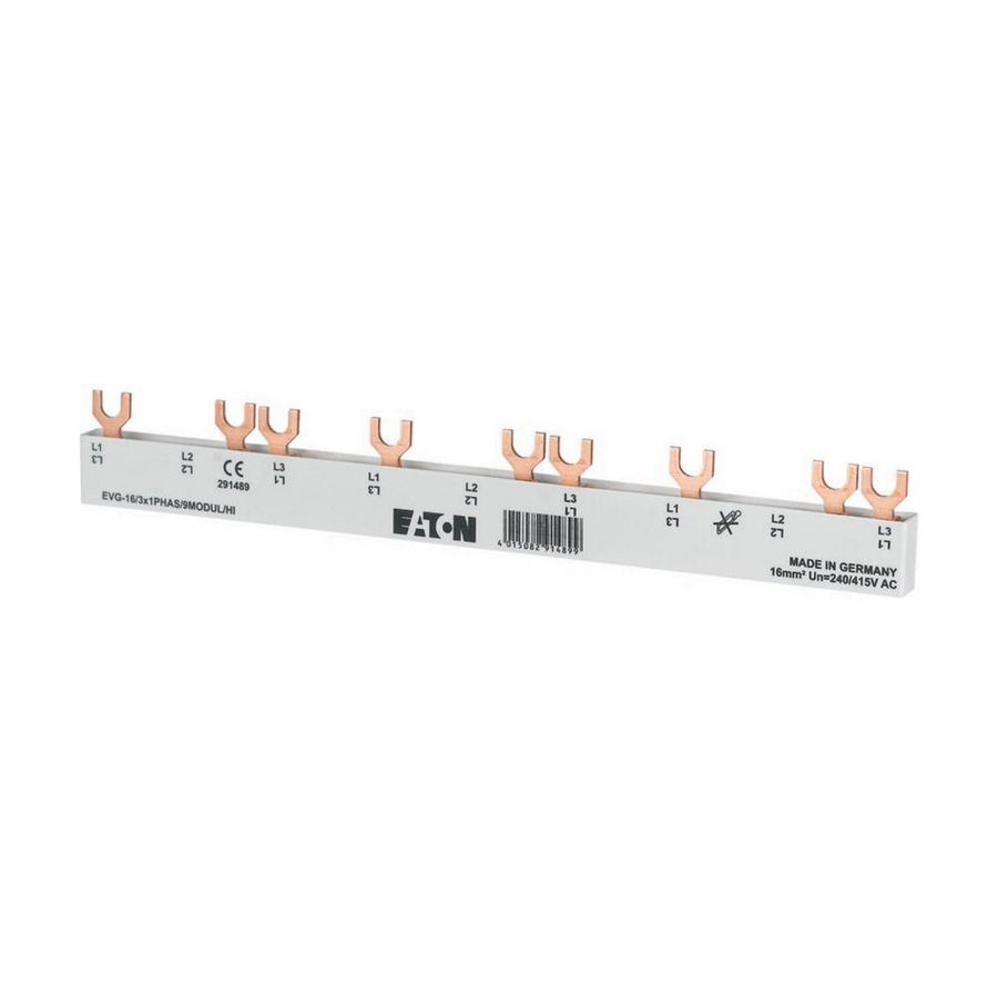 Kamrail EVG Vork 16mm² 80A 3x1P+hulpcont. 8TE VVE=20