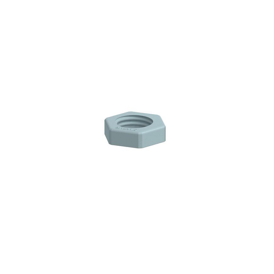 Wartelmoer M12 polyam zilvergrijs RAL 7001 VVE=100