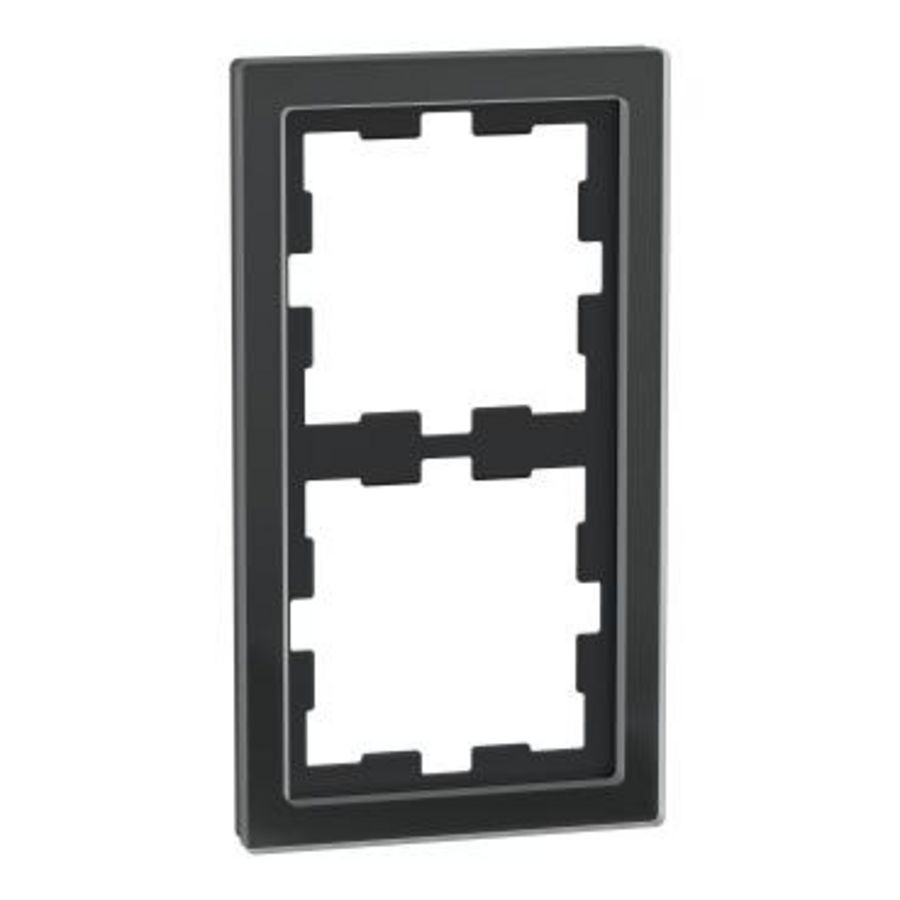 Afdekraam D-Life 2-voudig Glas Zwart Systeem D