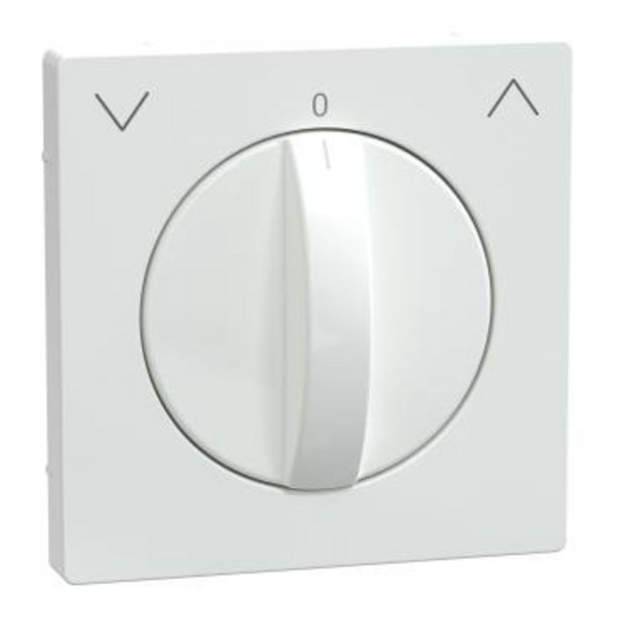 Centraalplaat draai-jaloezieschakelaar Lotuswit Systeem D