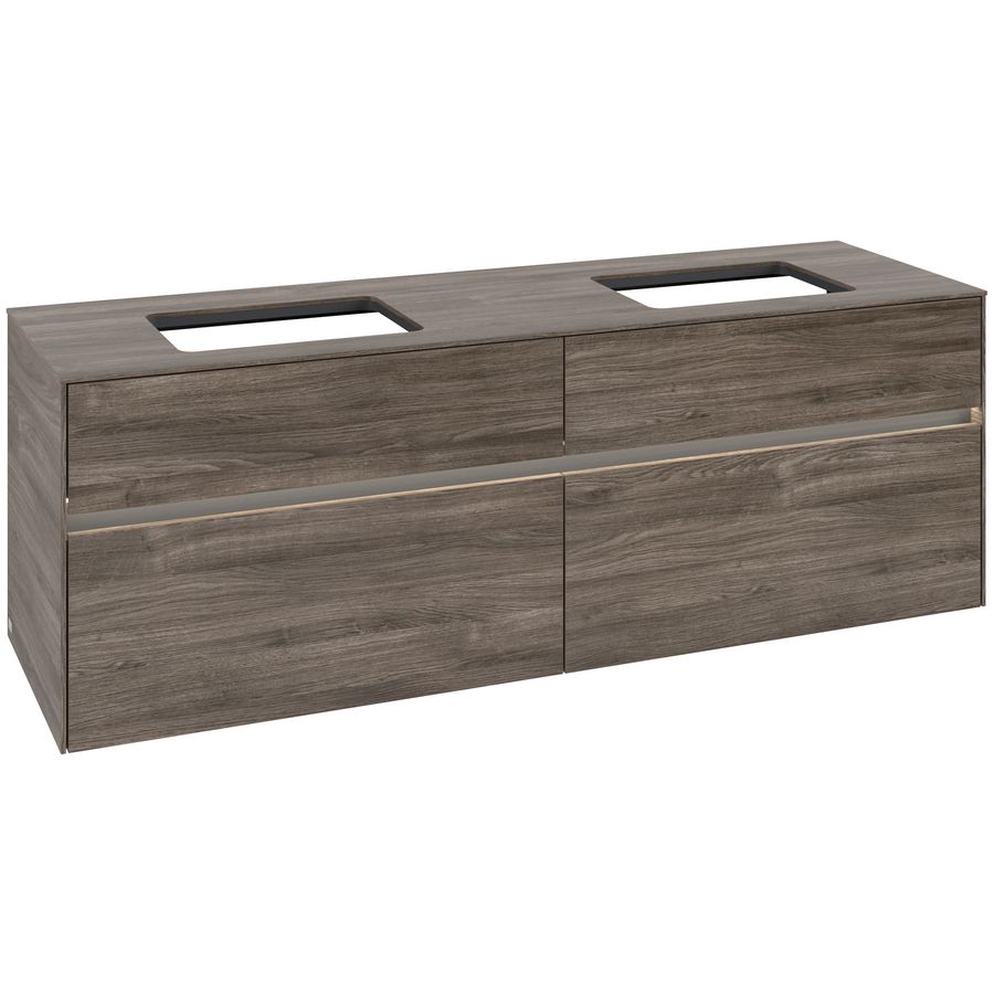 Wastafelonderkast Collaro 1600x548x500mm Sto.Oak C123B0RK