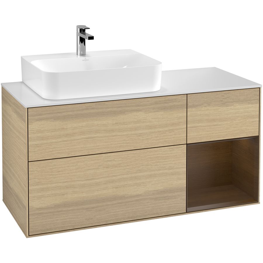 Wastafelonderkast Finion 1200x603x501mm Oak Veneer F151GNPC